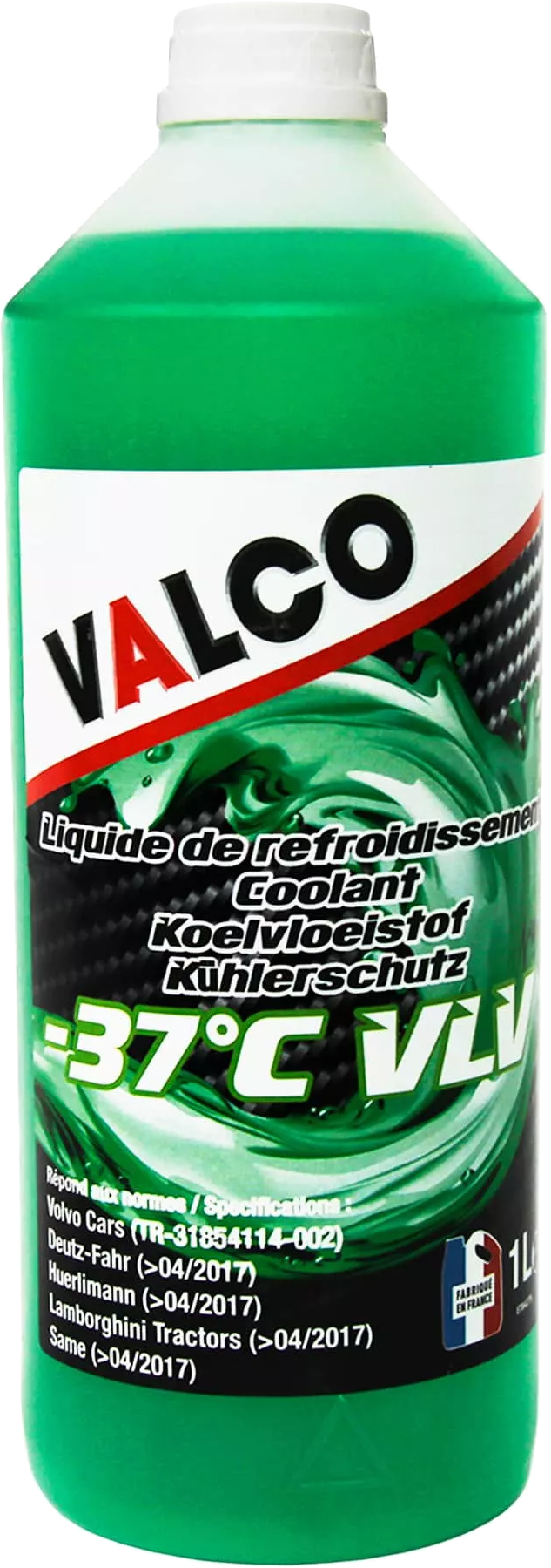 Охолоджувальна рідина VALCO G11, готова, зелений, -37°С, 1 л (607437)